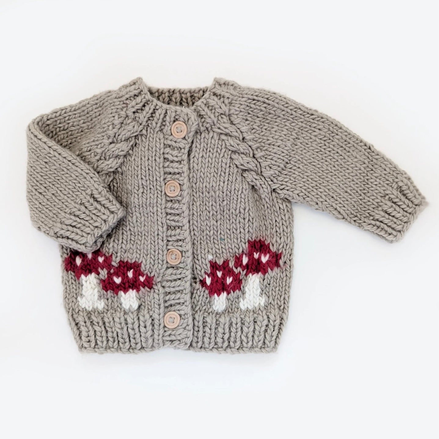 Huggalugs: Mushroom Cardigan