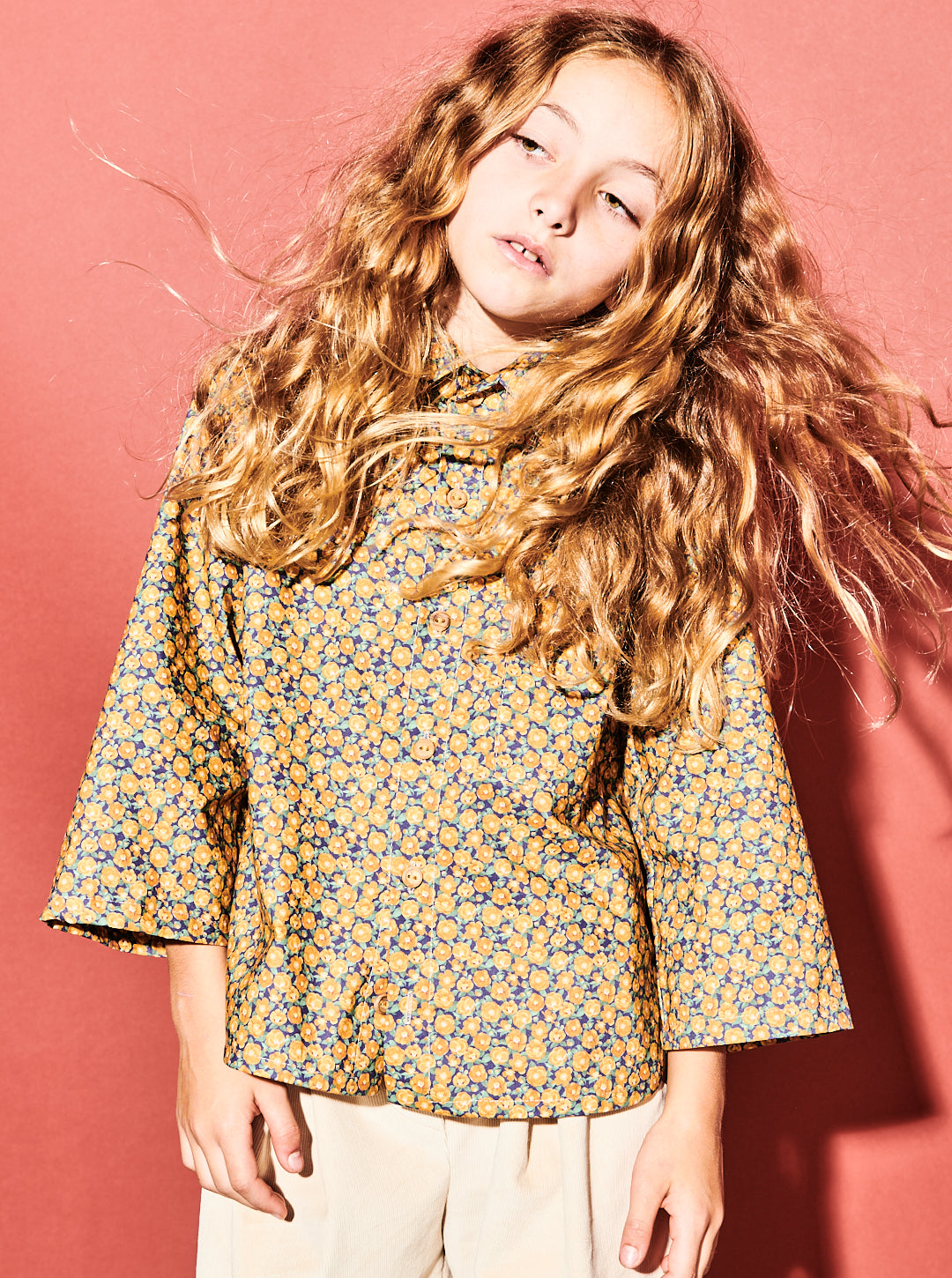 Brown Floral Shirt