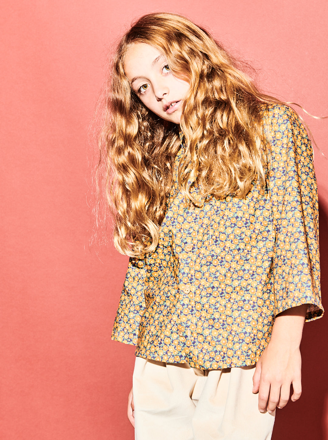 Brown Floral Shirt