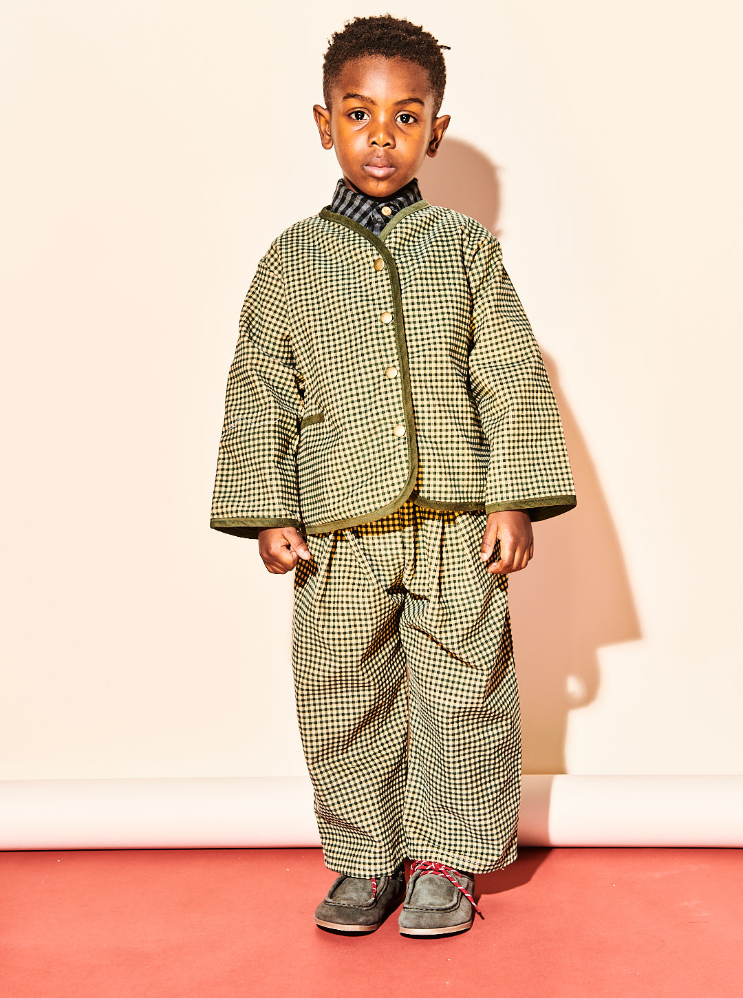 Forest Gingham Corduroy Jacket