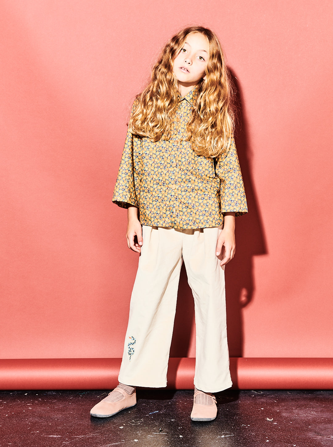 Brown Floral Shirt