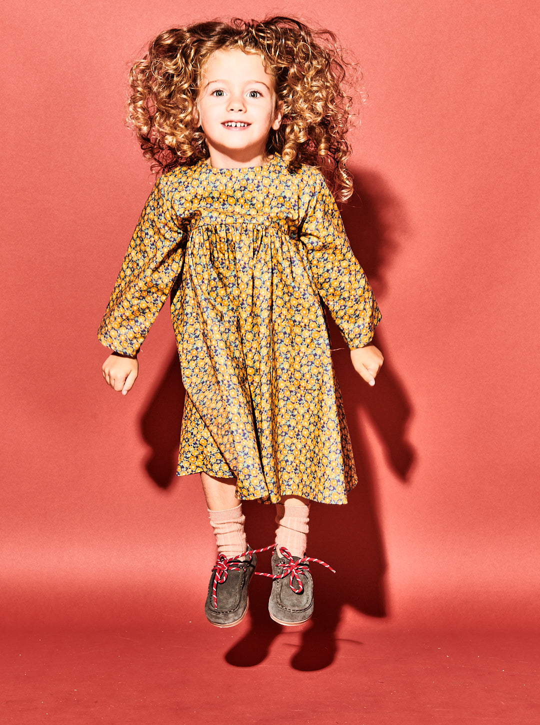 Brown Floral Babydoll Dress