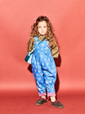 Bouquet Print Pleat Front Dungarees