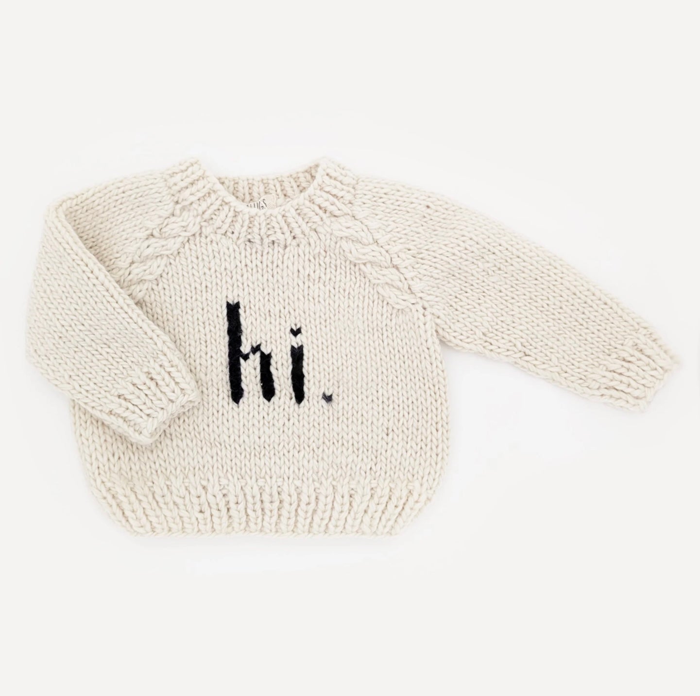 Huggalugs: ‘hi’ Crew Neck Sweater