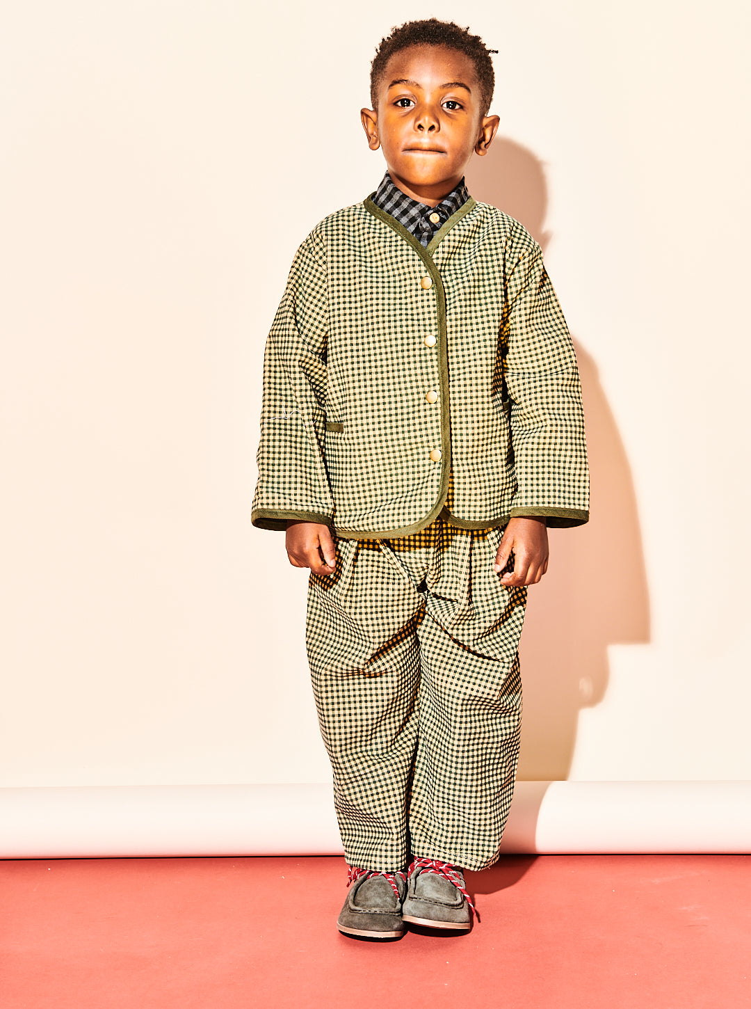 Forest Gingham Corduroy Jacket