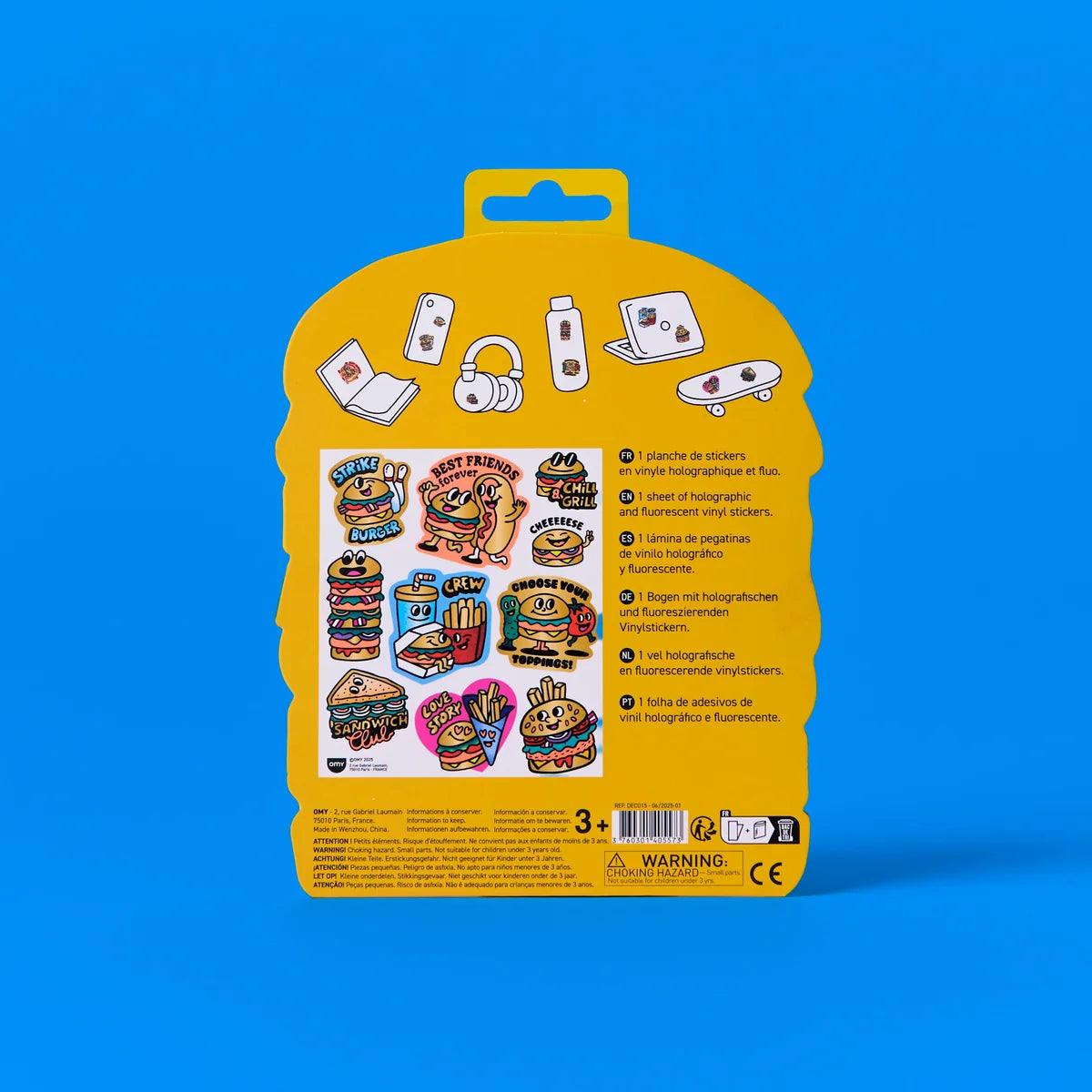 OMY: Burger Stickers