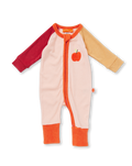 Halcyon Nights: Terry Long Sleeve Romper Tiny Orchard (Pink)