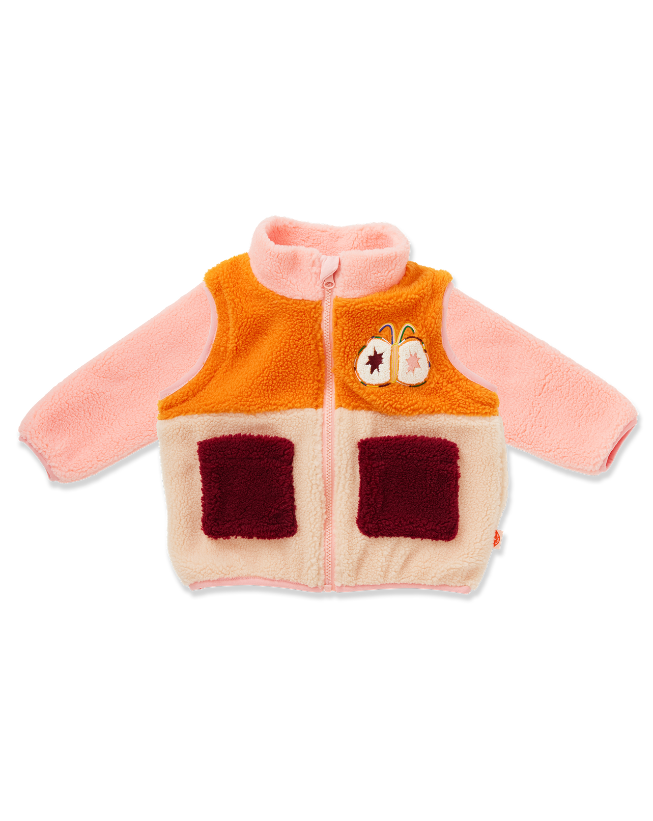 Halcyon Nights: Sherpa Jacket Vest Flutterby (Pink)