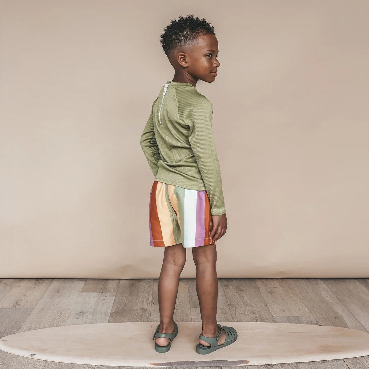 Salted Stories: Multi Stripe Swim Shorts