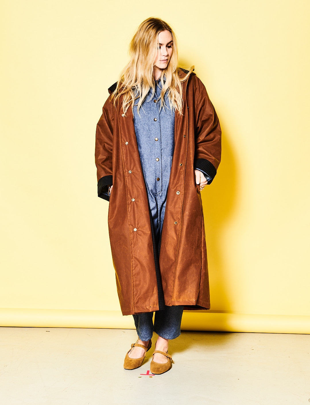 Hazel Wax Trench Coat