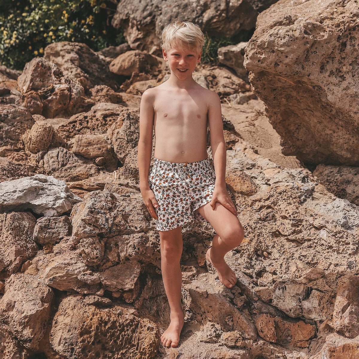 Salted Stories: Pomegrante Swim Shorts - Was £20 Now £12
