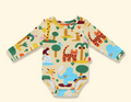 Halcyon nights: Long sleeve Bodysuit Zoo Crew