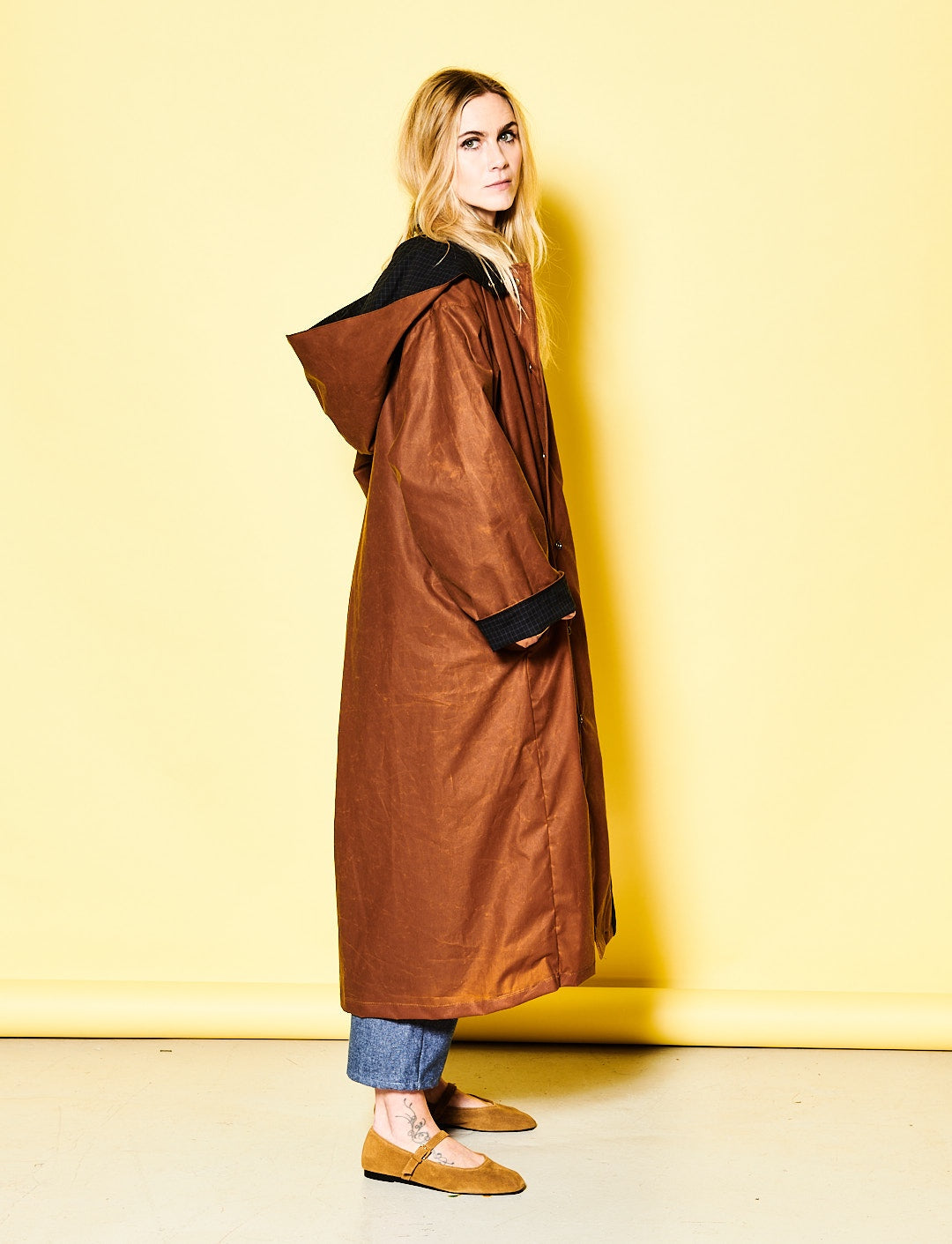 Hazel Wax Trench Coat