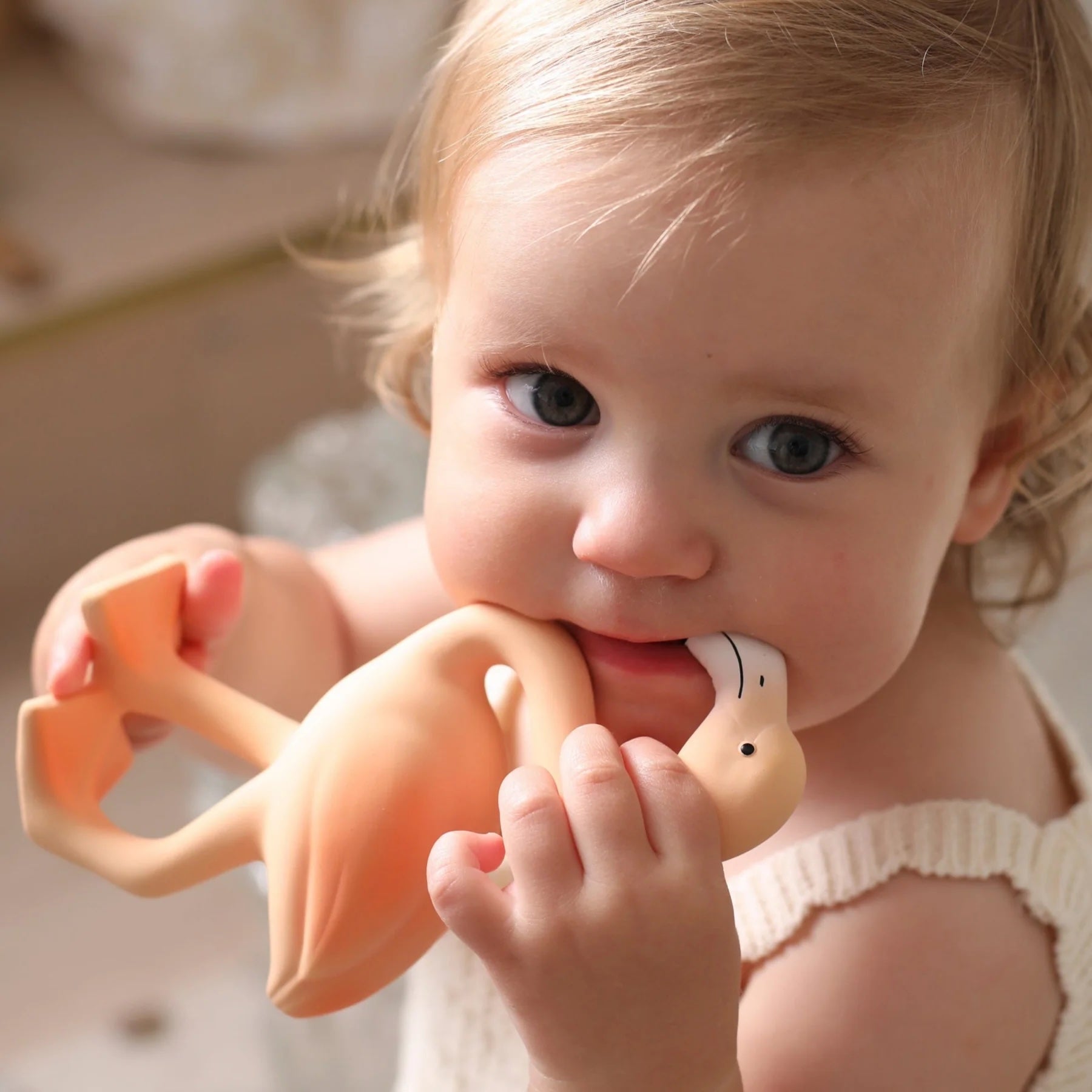 Lingo the Flamingo: Natural Rubber Teether