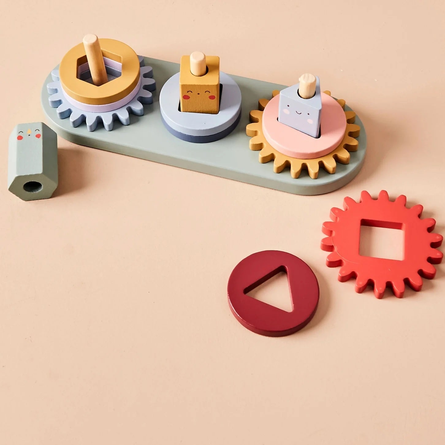 Just Bee Kids: Wooden Turning Cog Puzzle