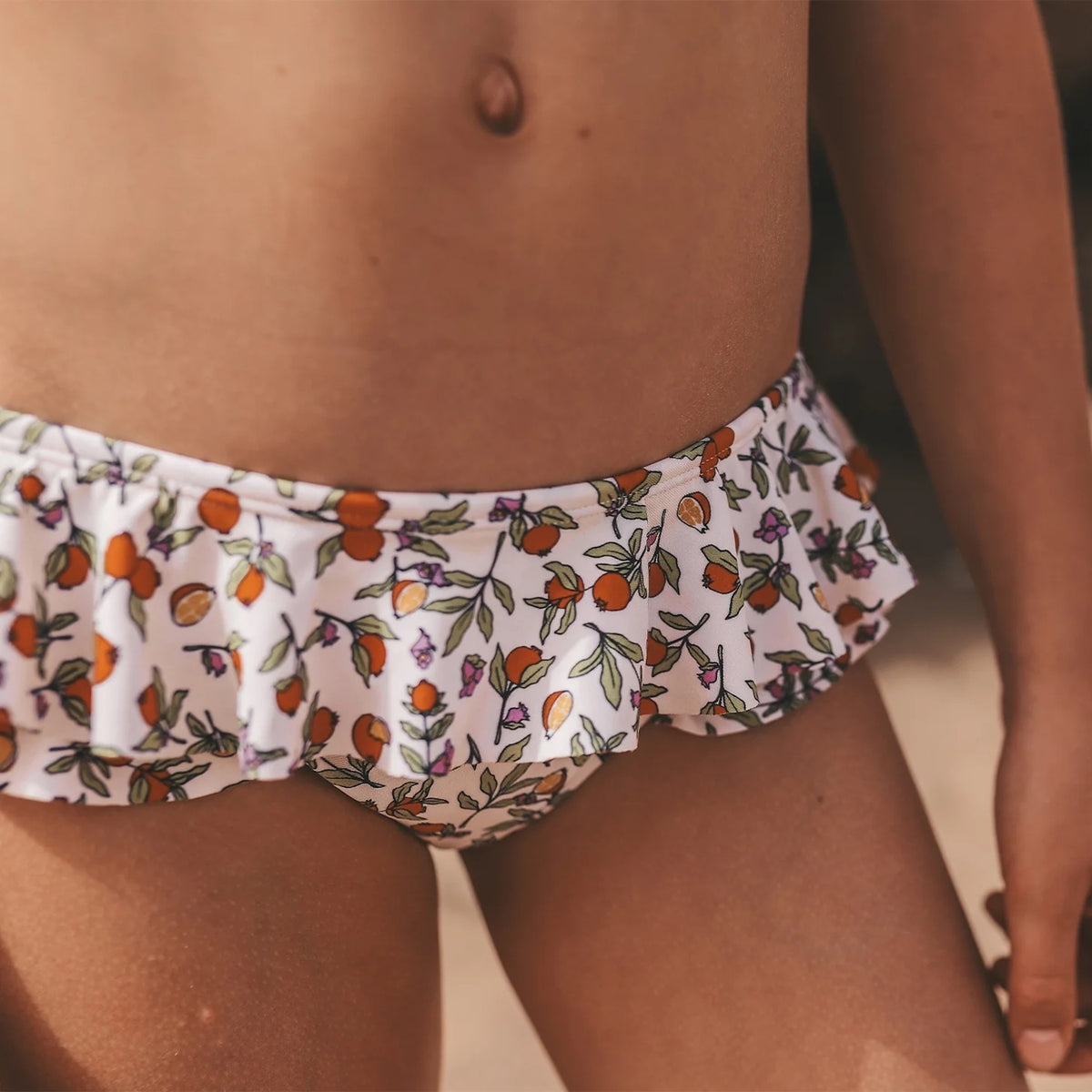 Salted Stories: Pomme Flower & Green Glitter Crinkle Bikini Bottoms (2 pack)