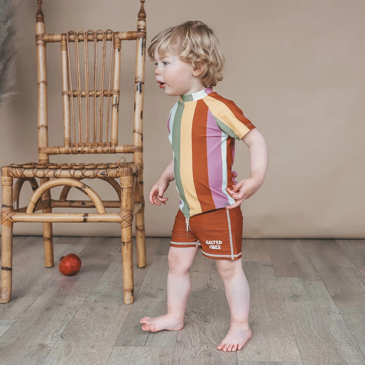 Salted Stories: Multi Stripe Swim Tee