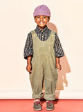 Forest Gingham Cord Slouch