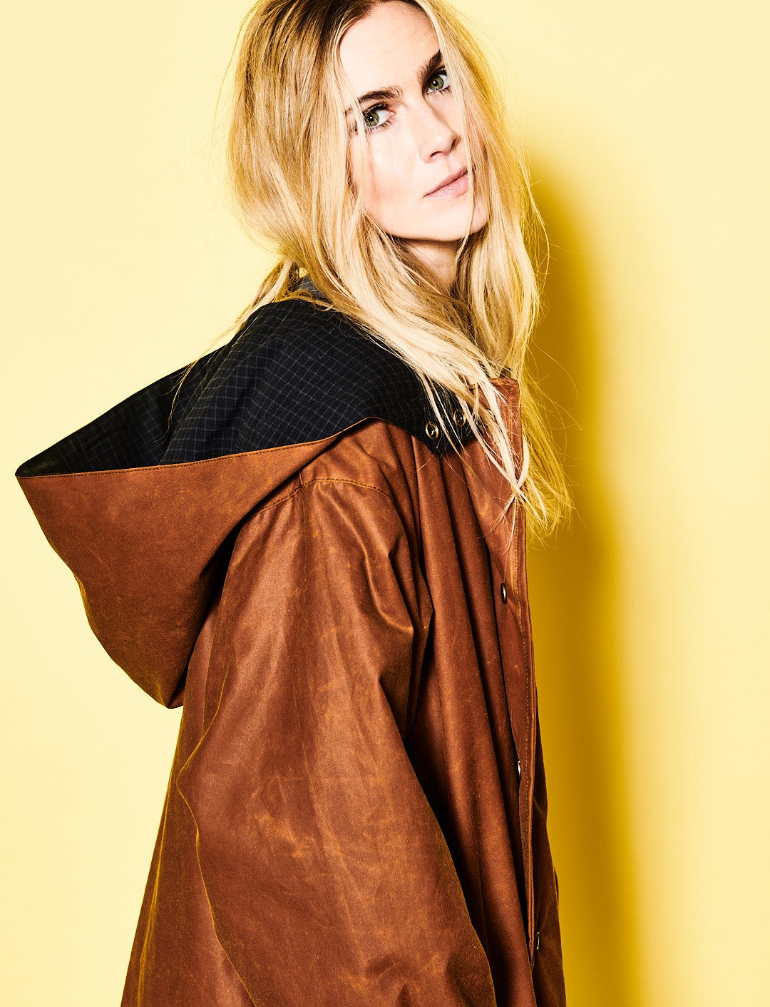 Hazel Wax Trench Coat