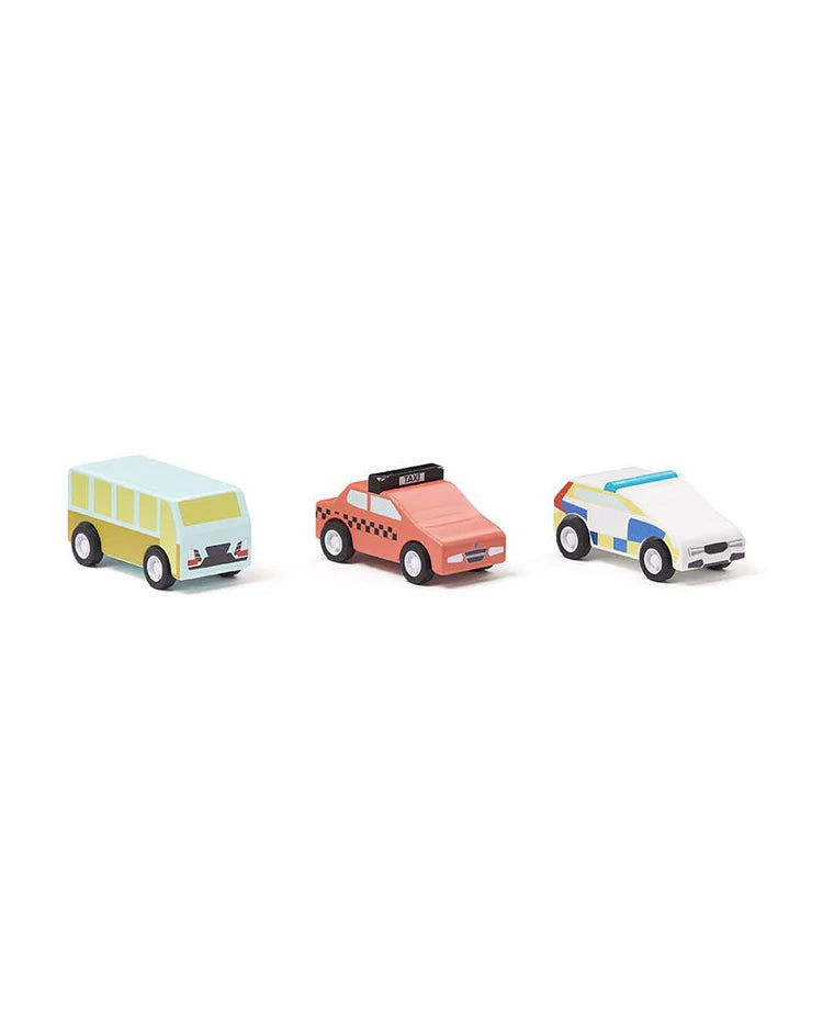 Kids Concept: Wooden Pull Back Cars