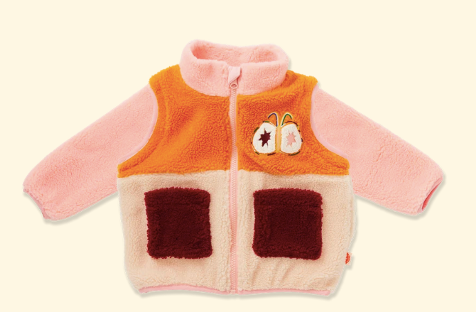 Halcyon Nights: Sherpa Jacket Vest Flutterby (Pink)