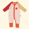 Halcyon Nights: Terry Long Sleeve Romper Tiny Orchard (Pink)