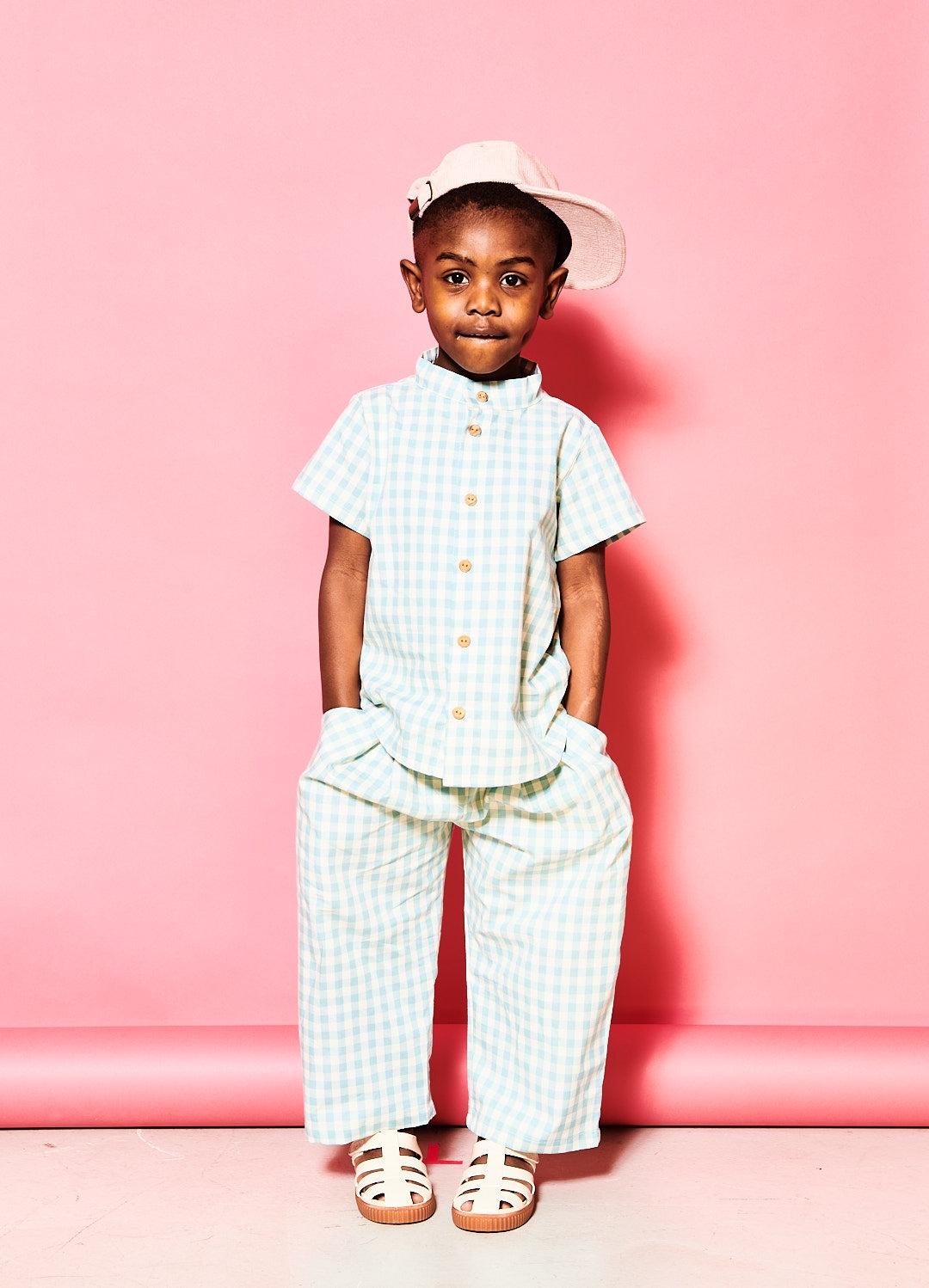 Sea Blue Gingham Shirt