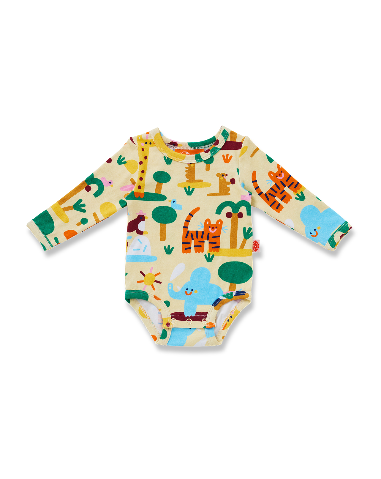 Halcyon nights: Long sleeve Bodysuit Zoo Crew