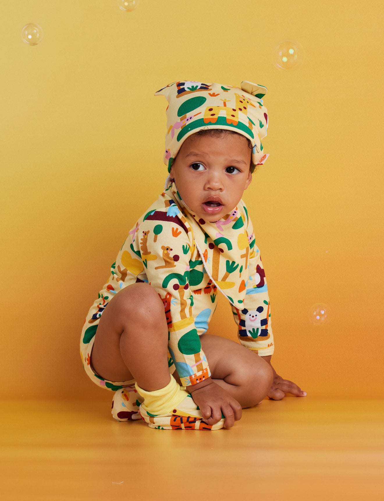 Halcyon nights: Long sleeve Bodysuit Zoo Crew