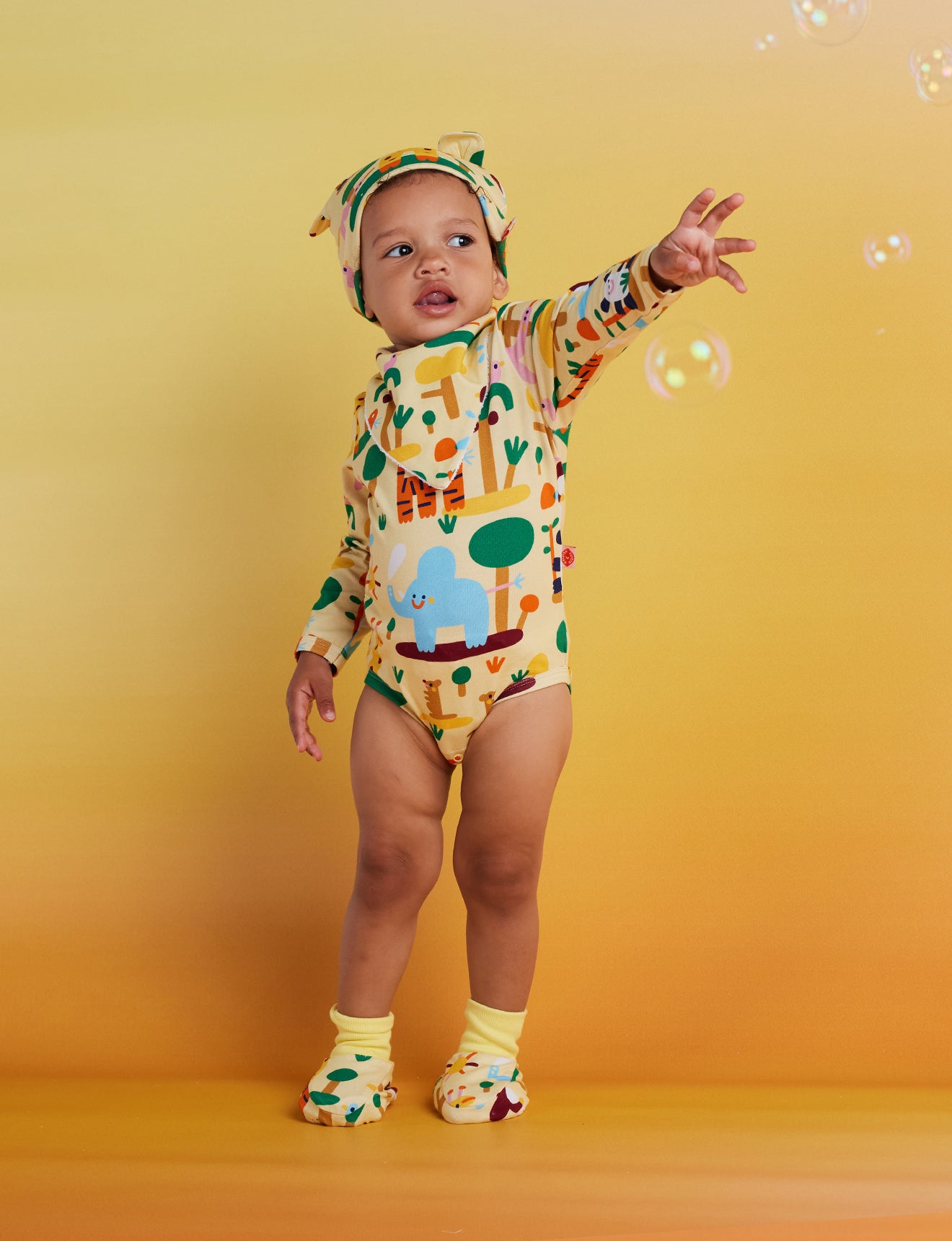 Halcyon nights: Long sleeve Bodysuit Zoo Crew