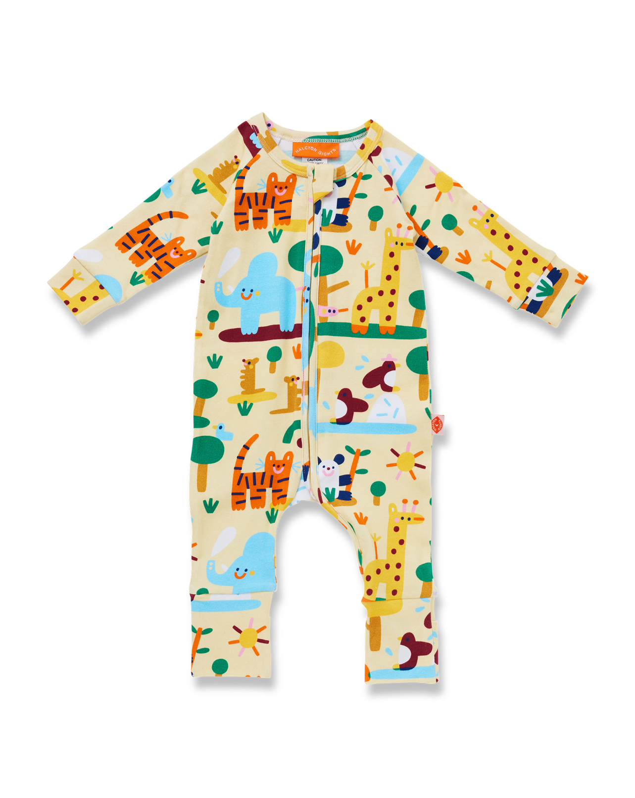 Halcyon Nights: Long Sleeve Romper Zoo Crew
